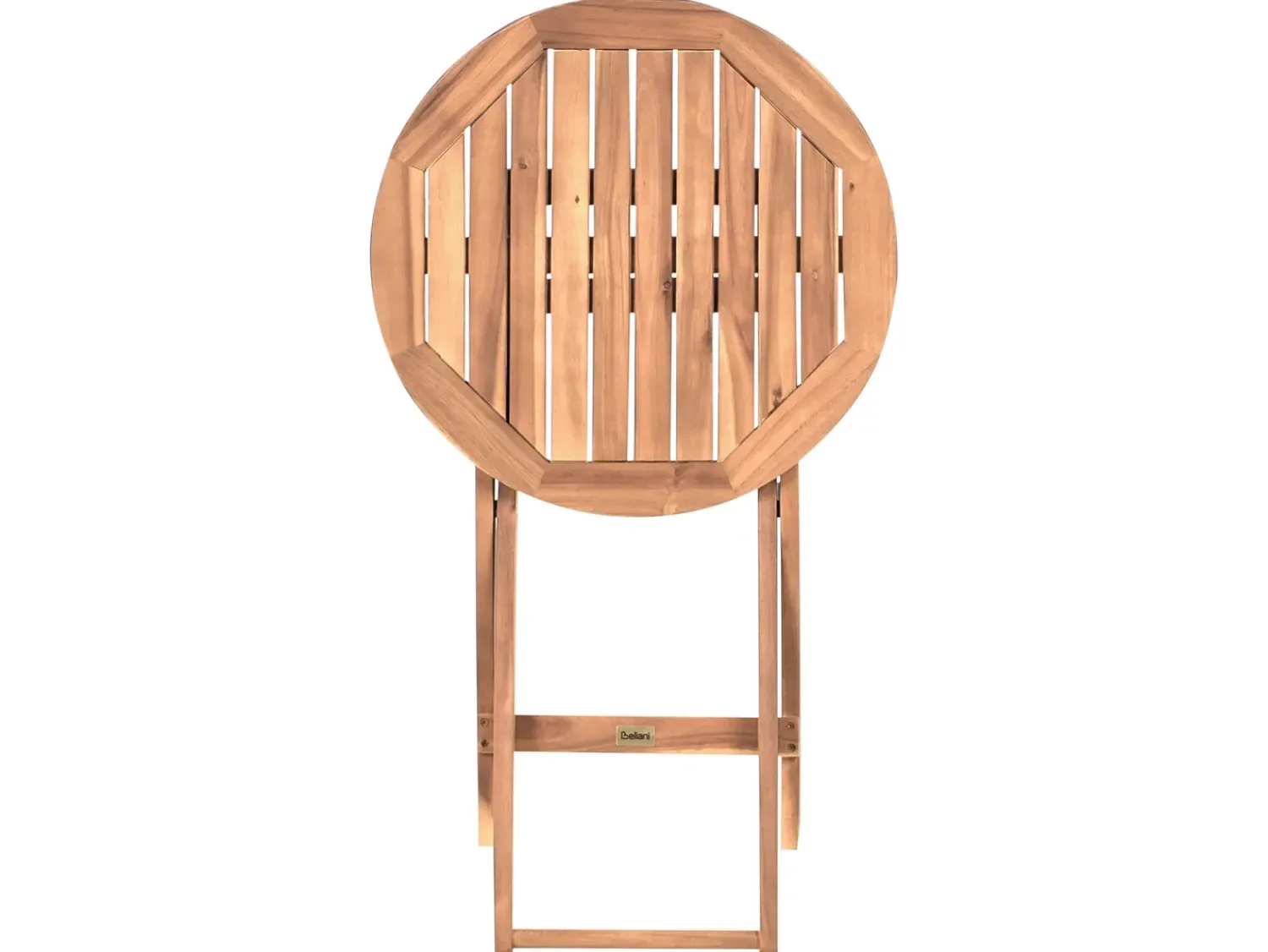 Best Beliani Set bistrot Pieghevole SACILE Legno d'acacia Marrone
