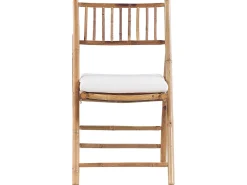 Hot Beliani Set bistrot Pieghevole SAVELLETRI Bambù Marrone Bianco Marrone