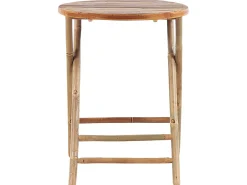 Hot Beliani Set bistrot Pieghevole SAVELLETRI Bambù Marrone Bianco Marrone