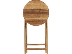 Hot Beliani Set bistrot Pieghevole SAVELLETRI Bambù Marrone Bianco Marrone