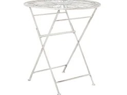 Sale Beliani Pieghevole SCAFA Metallo Bianco