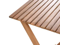 Outlet Beliani Set bistrot Pieghevole SOLAROLO Legno di acacia certificato Marrone