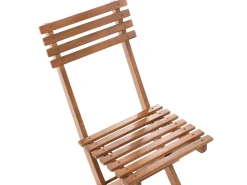 Outlet Beliani Set bistrot Pieghevole SOLAROLO Legno di acacia certificato Marrone