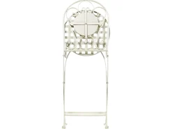 Clearance Beliani Pieghevole SPELLO Metallo Bianco Bianco Grigio Rosso