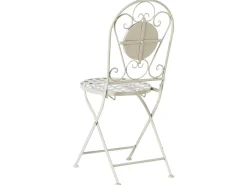 Clearance Beliani Pieghevole SPELLO Metallo Bianco Bianco Grigio Rosso