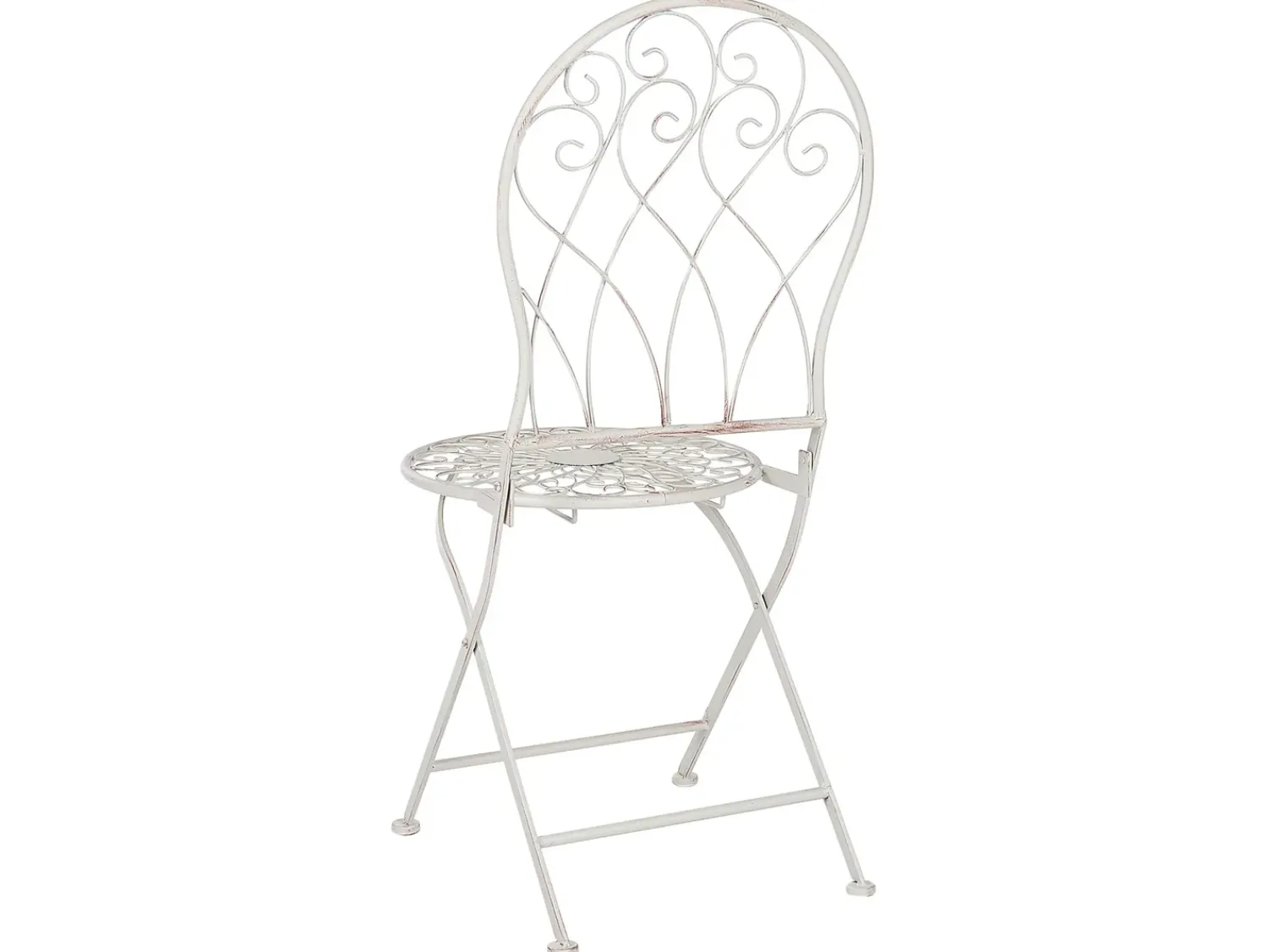 Sale Beliani Pieghevole STIFFE Metallo Bianco