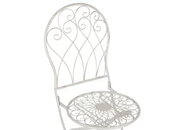 Sale Beliani Pieghevole STIFFE Metallo Bianco