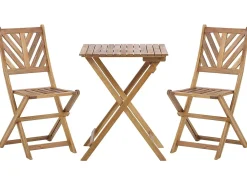 Sale Beliani Set bistrot Pieghevole TERNI Legno d'acacia Marrone