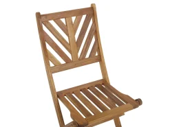 Sale Beliani Set bistrot Pieghevole TERNI Legno d'acacia Marrone
