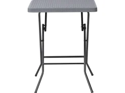 Hot Beliani Set bistrot Pieghevole TRAPPETO Grigio Grigio Nero