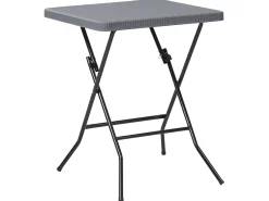 Hot Beliani Set bistrot Pieghevole TRAPPETO Grigio Grigio Nero