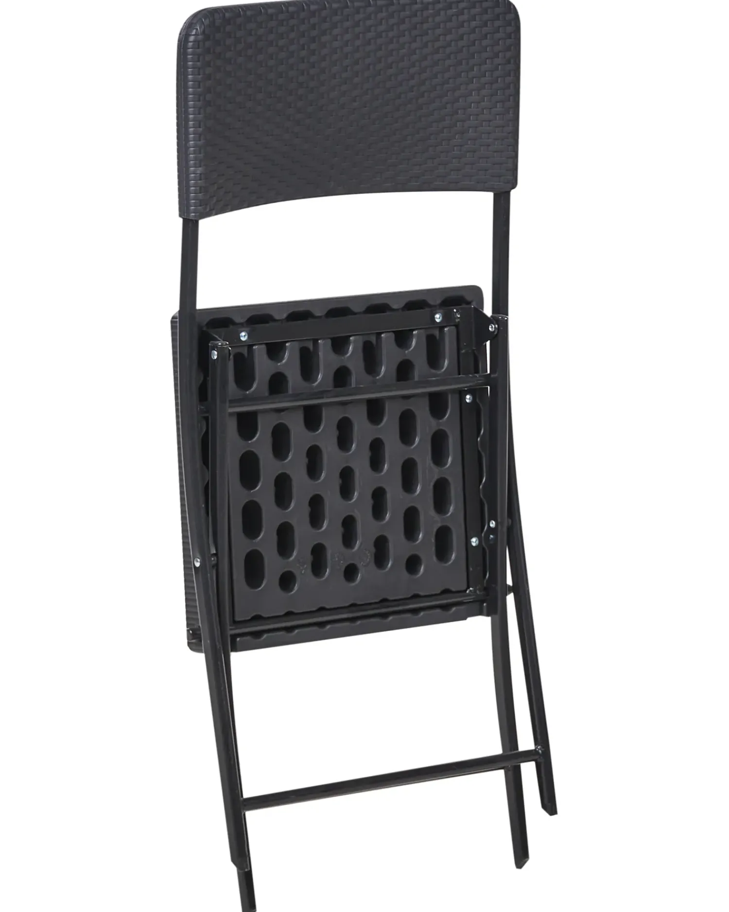Hot Beliani Set bistrot Pieghevole TRAPPETO Nero