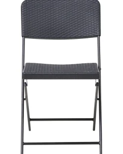 Hot Beliani Set bistrot Pieghevole TRAPPETO Nero