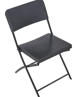 Hot Beliani Set bistrot Pieghevole TRAPPETO Nero