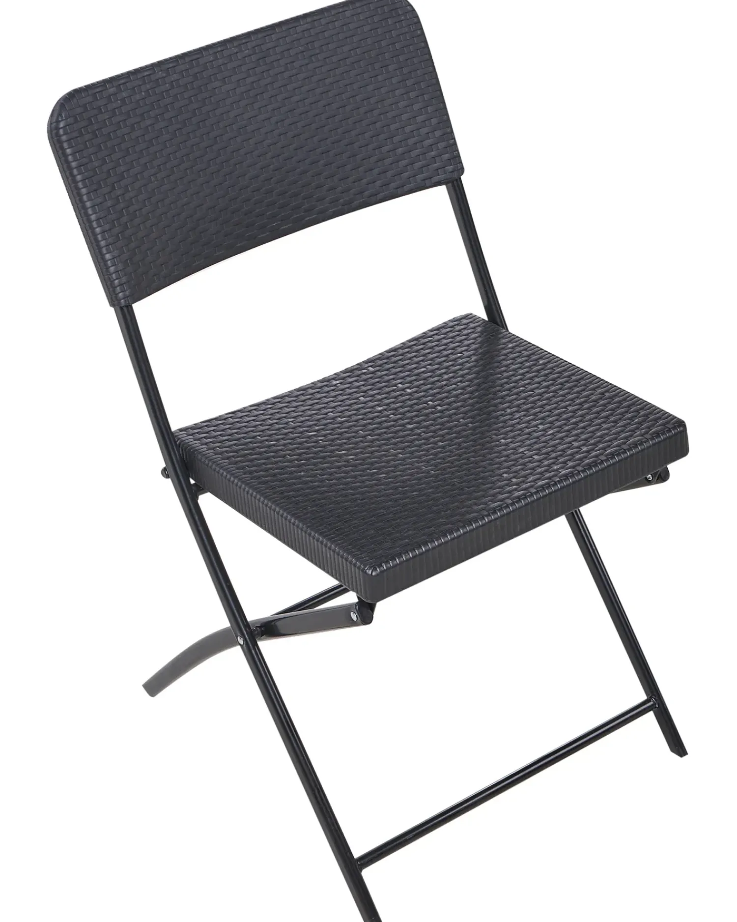 Hot Beliani Set bistrot Pieghevole TRAPPETO Nero