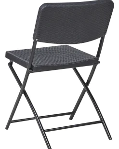 Hot Beliani Set bistrot Pieghevole TRAPPETO Nero