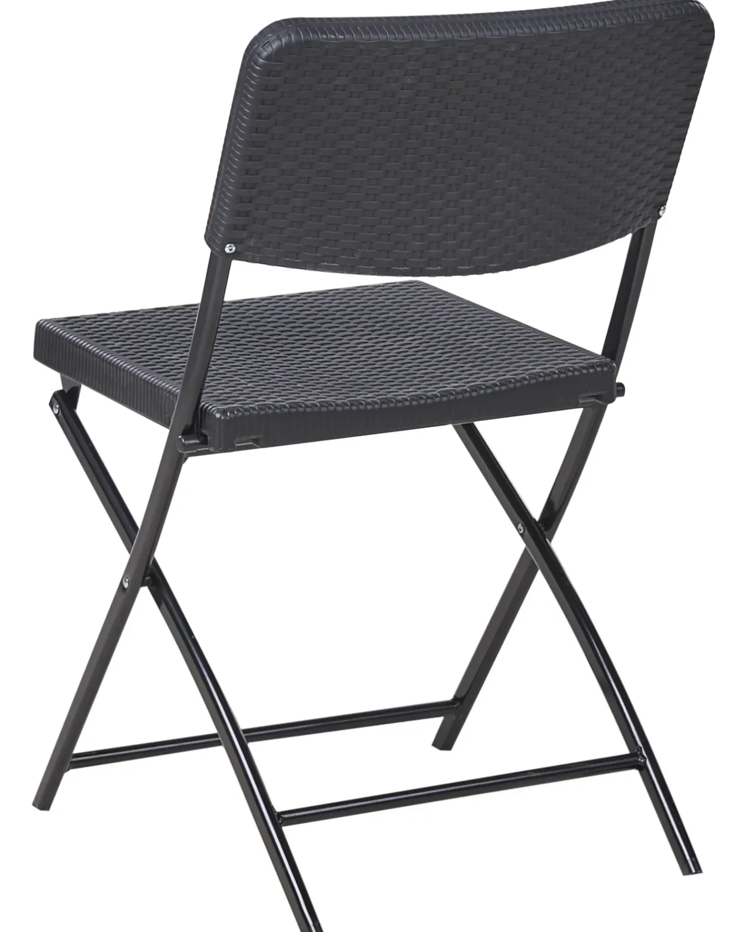 Hot Beliani Set bistrot Pieghevole TRAPPETO Nero