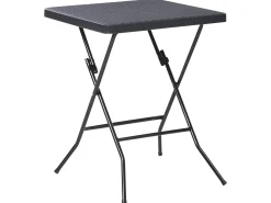 Hot Beliani Set bistrot Pieghevole TRAPPETO Nero