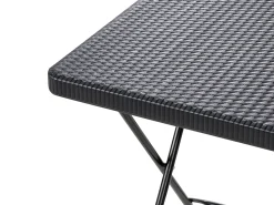 Hot Beliani Set bistrot Pieghevole TRAPPETO Nero