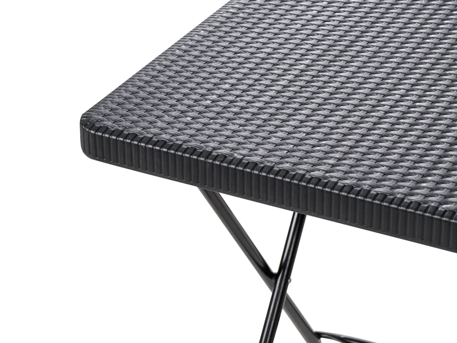 Hot Beliani Set bistrot Pieghevole TRAPPETO Nero
