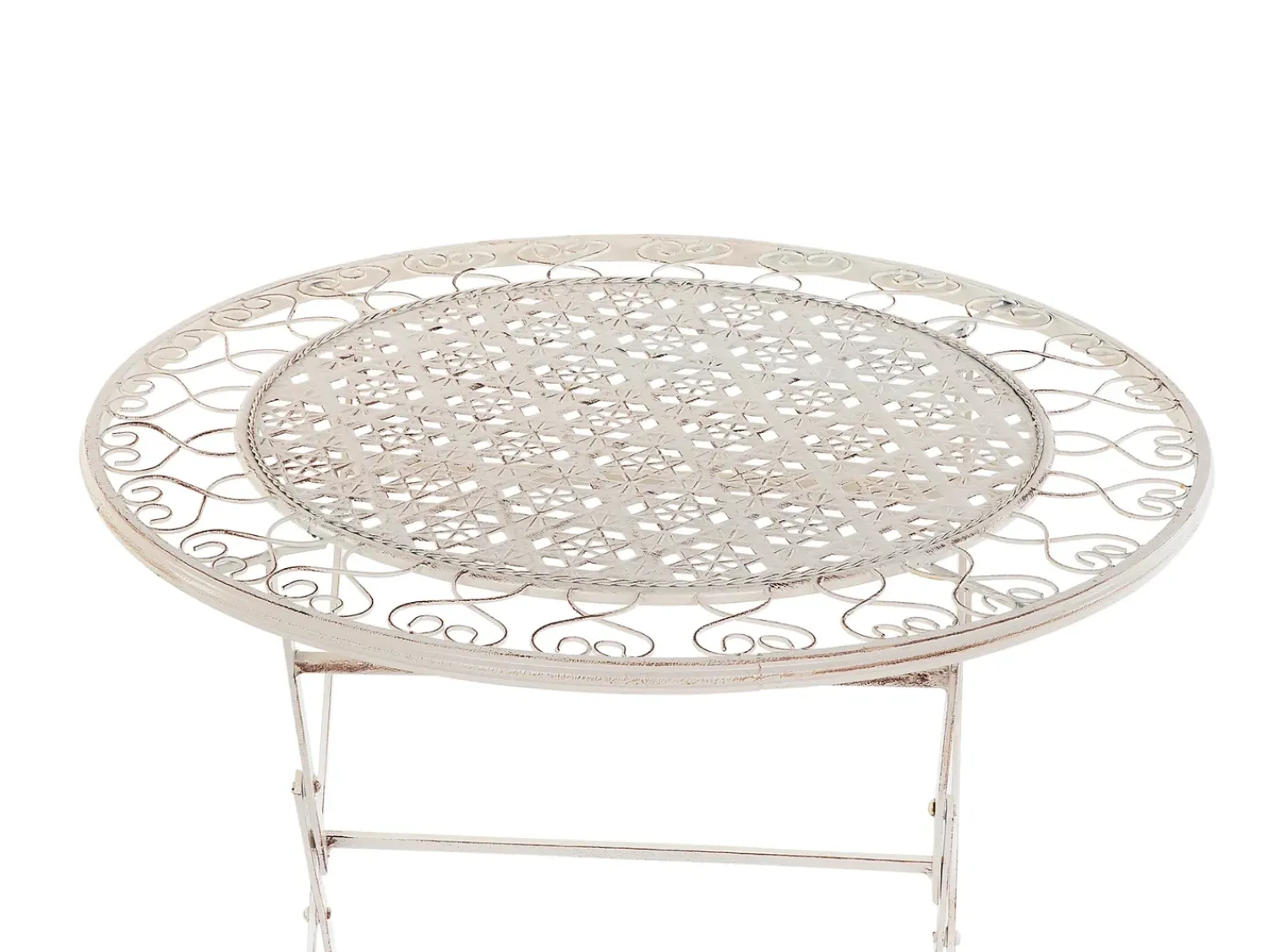 Clearance Beliani Pieghevole TRIESTE Metallo chiaro Beige
