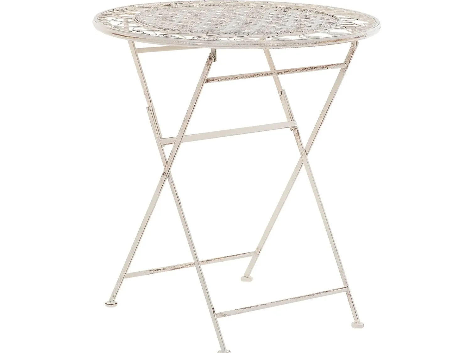 Clearance Beliani Pieghevole TRIESTE Metallo chiaro Beige