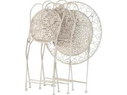 Clearance Beliani Pieghevole TRIESTE Metallo chiaro Beige