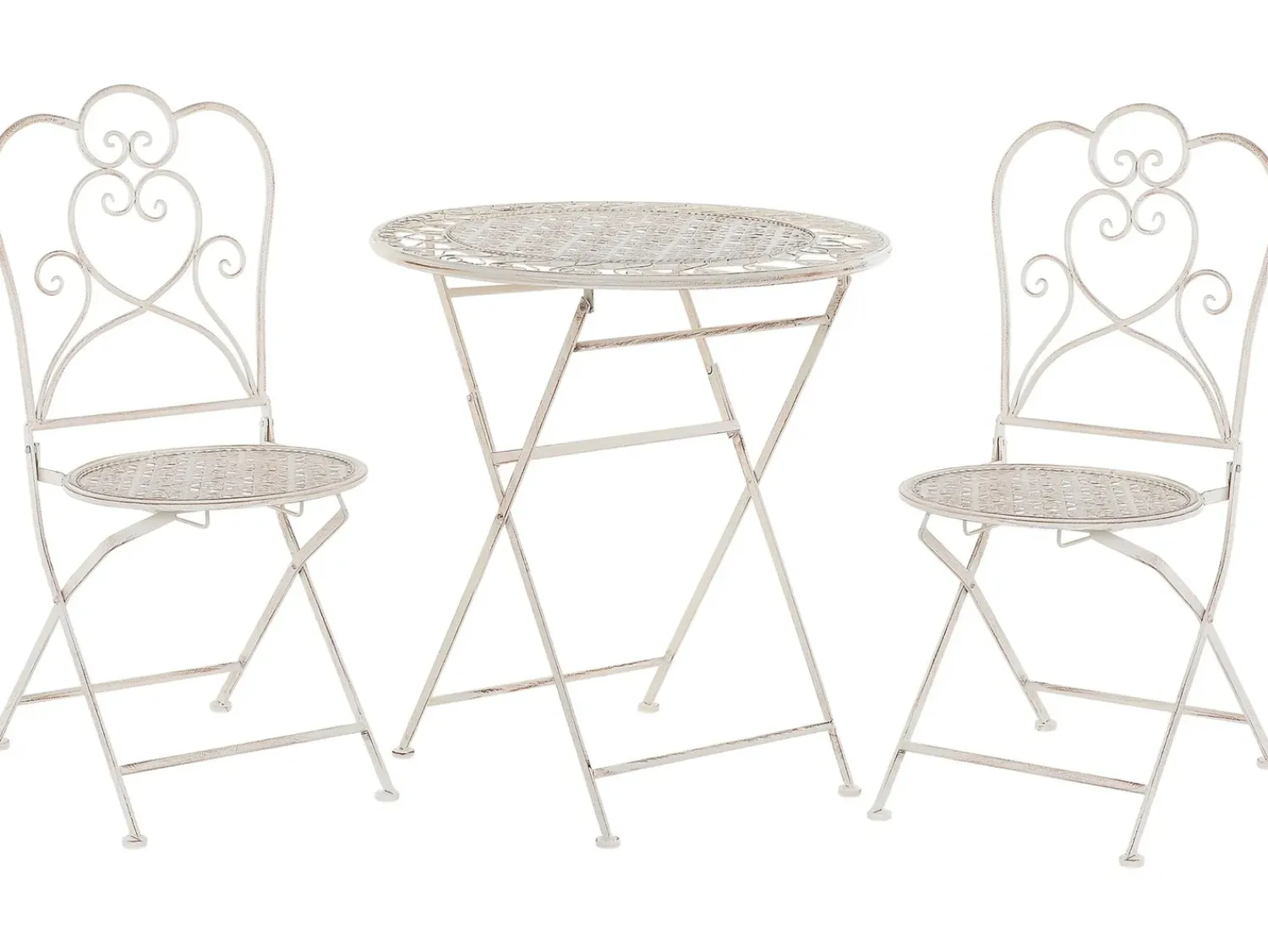 Clearance Beliani Pieghevole TRIESTE Metallo chiaro Beige