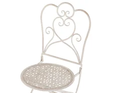 Clearance Beliani Pieghevole TRIESTE Metallo chiaro Beige