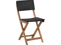 Hot Beliani Set bistrot RIVAROTTA Legno d'acacia Marrone/Nero Marrone Nero