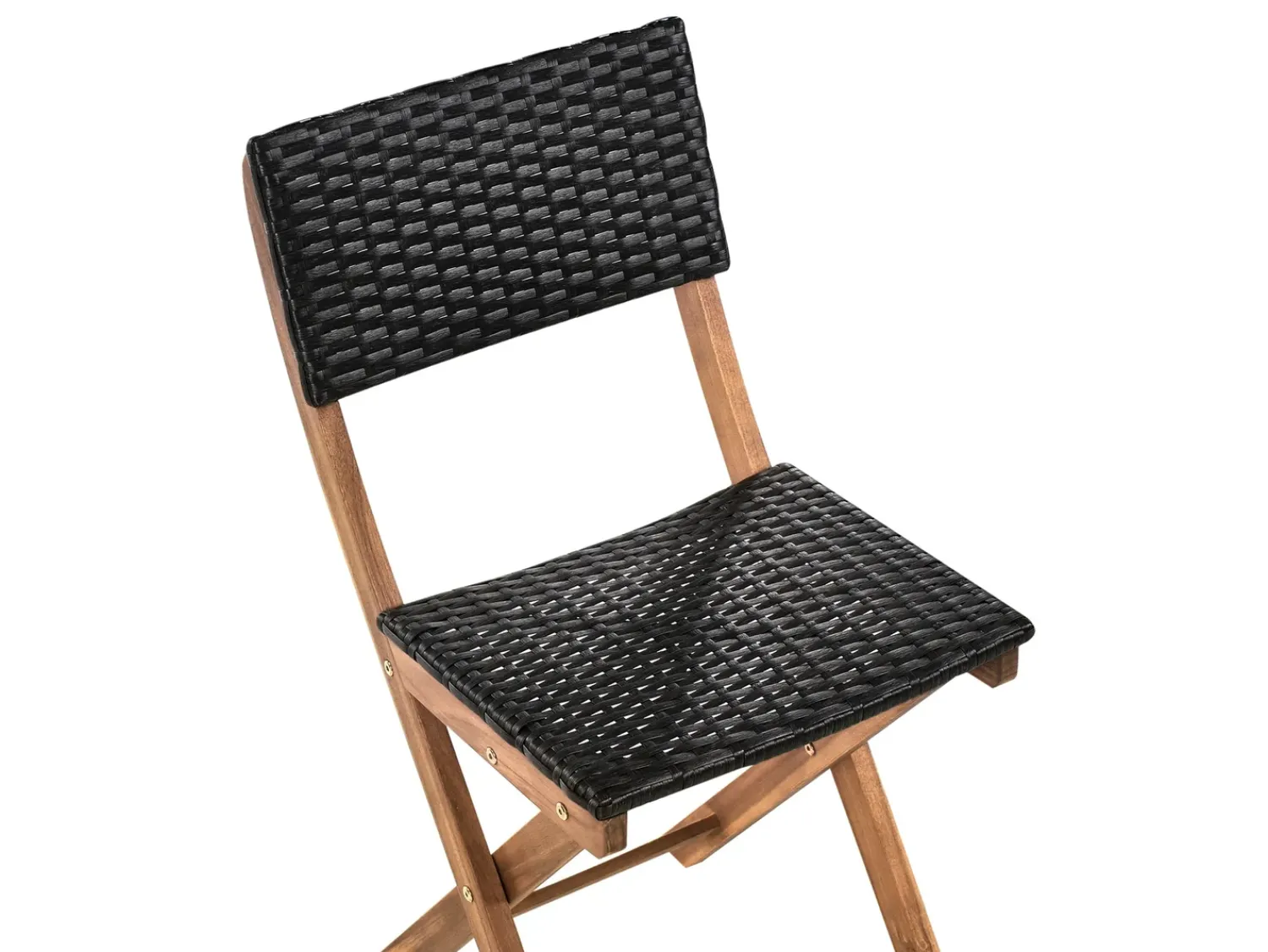 Hot Beliani Set bistrot RIVAROTTA Legno d'acacia Marrone/Nero Marrone Nero