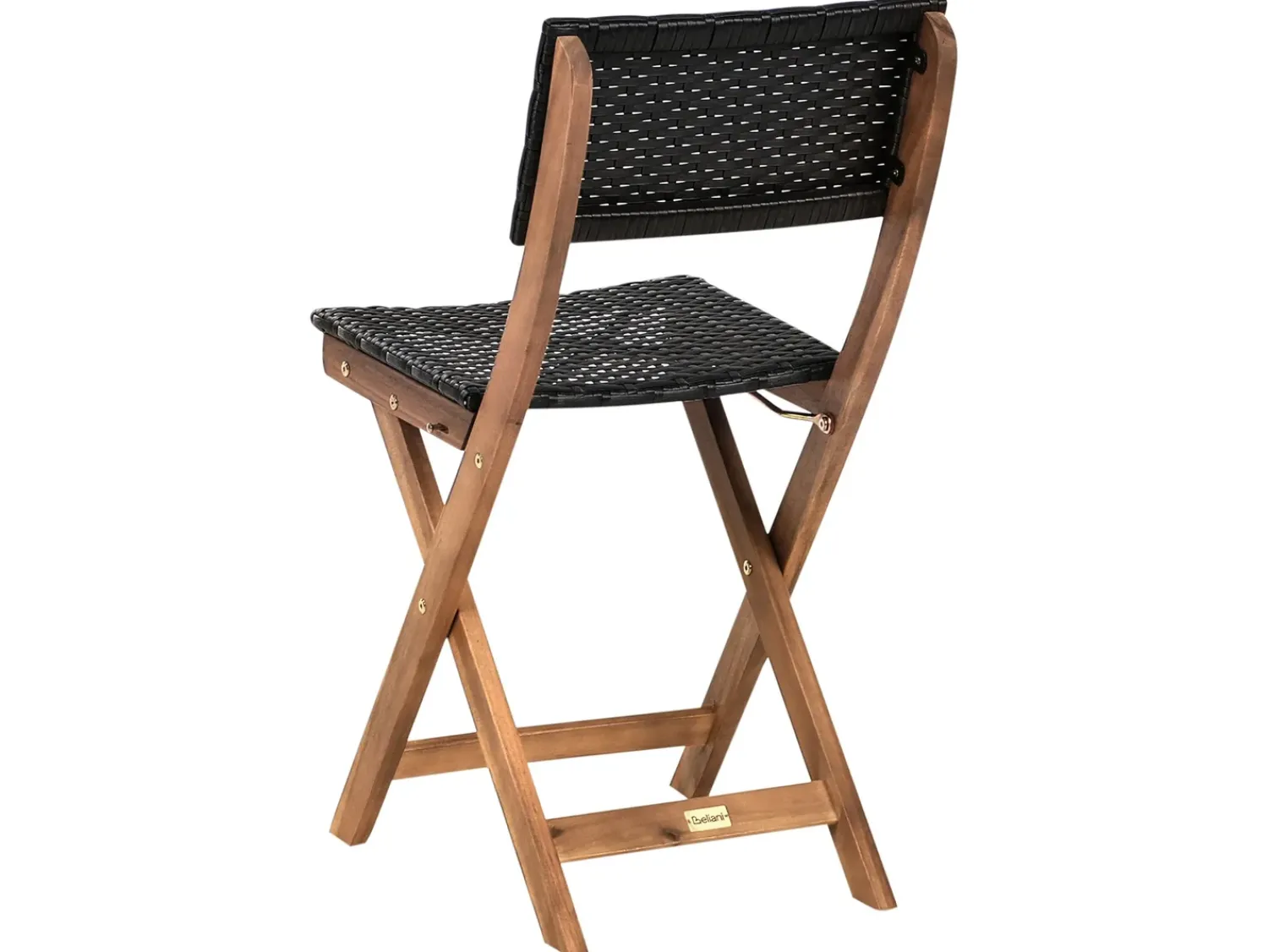 Hot Beliani Set bistrot RIVAROTTA Legno d'acacia Marrone/Nero Marrone Nero