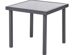 New Beliani TAVOLETO Metallo scuro Grigio
