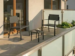New Beliani TAVOLETO Metallo scuro Grigio