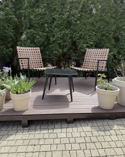 Sale Beliani Set bistrot ZIRIA Rattan sintetico (PE) Marrone Marrone Nero