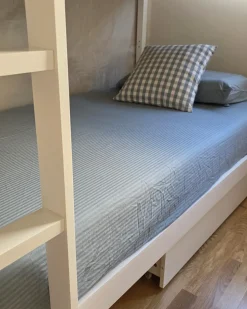 Best Beliani Set Copripiumino AVONDALE Raso di Cotone Grigio