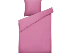 Hot Beliani Set Copripiumino HARMONRIDGE Raso di Cotone Rosa