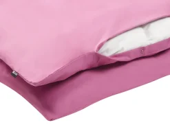 Hot Beliani Set Copripiumino HARMONRIDGE Raso di Cotone Rosa