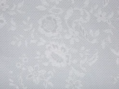 Outlet Beliani Set Copripiumino MORNINGSIDE Raso di Cotone Grigio Bianco Grigio