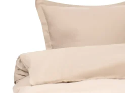 Discount Beliani Set Copripiumino PARKROSE Raso di Cotone Beige