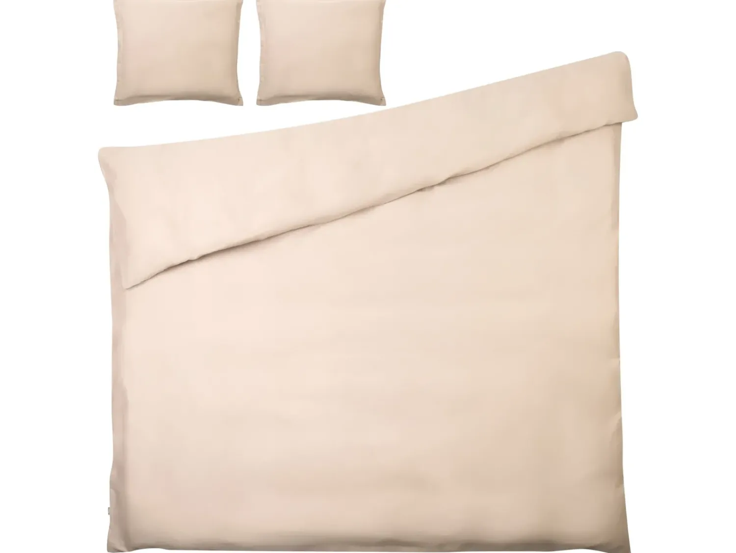 Discount Beliani Set Copripiumino PARKROSE Raso di Cotone Beige