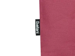 Discount Beliani Set Copripiumino PARKROSE Raso di Cotone Bordeaux Rosso