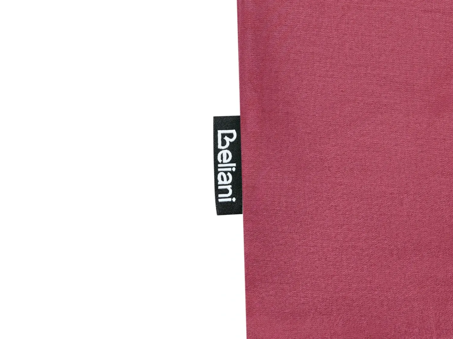 Discount Beliani Set Copripiumino PARKROSE Raso di Cotone Bordeaux Rosso