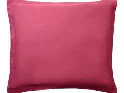 Discount Beliani Set Copripiumino PARKROSE Raso di Cotone Bordeaux Rosso