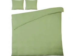New Beliani Set Copripiumino SUMNER Mussola di cotone Verde