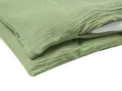 New Beliani Set Copripiumino SUMNER Mussola di cotone Verde