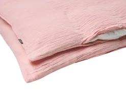Discount Beliani Set Copripiumino SUMNER Mussola di cotone pastello Rosa