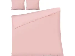 Discount Beliani Set Copripiumino SUMNER Mussola di cotone pastello Rosa