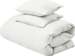 Sale Beliani Set Copripiumino SUMNER Mussola di cotone sporco Bianco