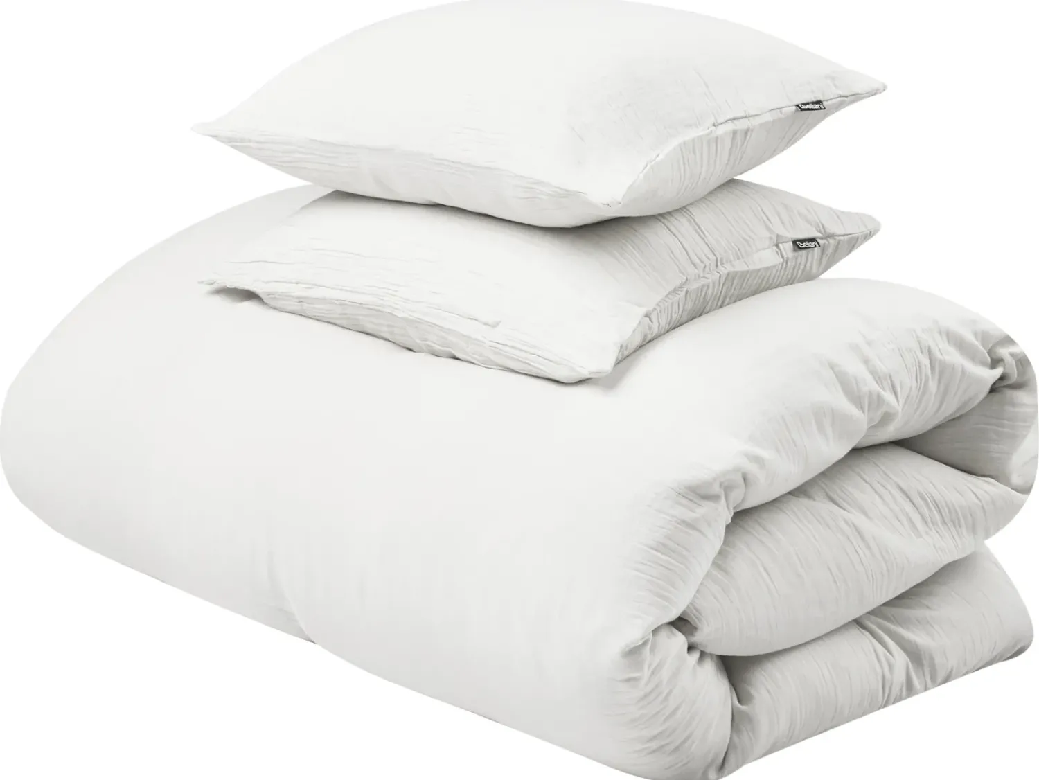 Sale Beliani Set Copripiumino SUMNER Mussola di cotone sporco Bianco